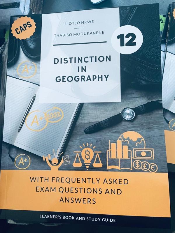 Cover of Distinction in Geography, co-authored by Tlotlo Nkwe and Thabiso Modukanene